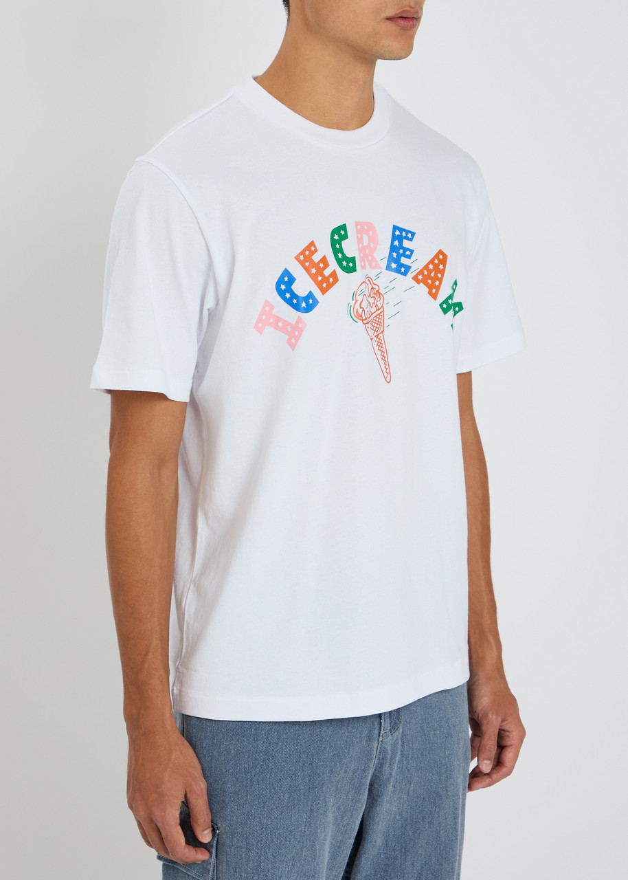 Ice Cream Logo-print Cotton T-shirt