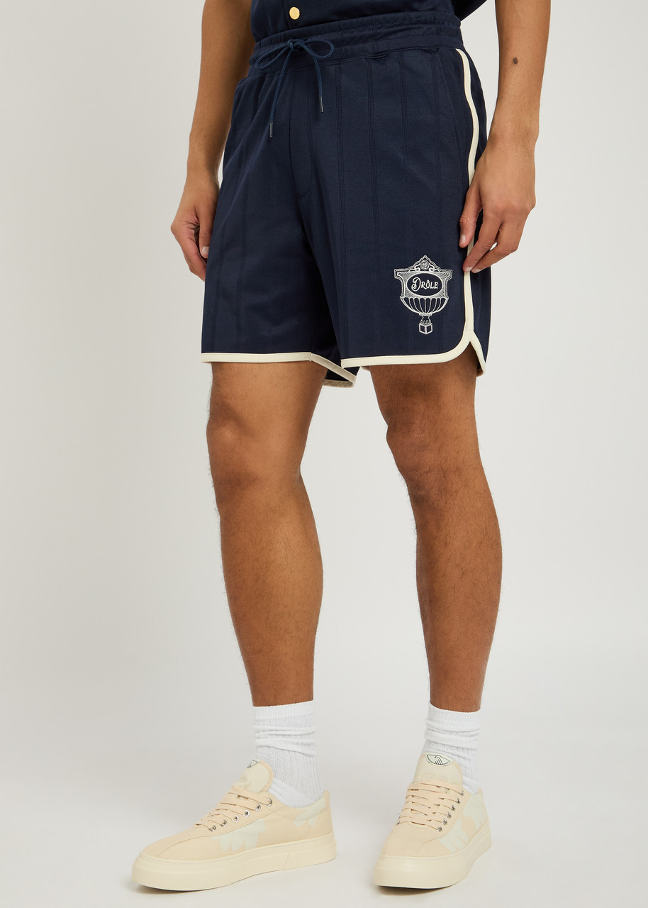 Drôle De Monsieur Drawstring-waist Shorts In Blue