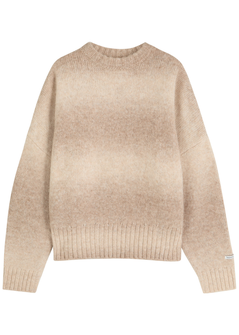 About Blank Ombré Brushed Crewneck Knitted Jumper