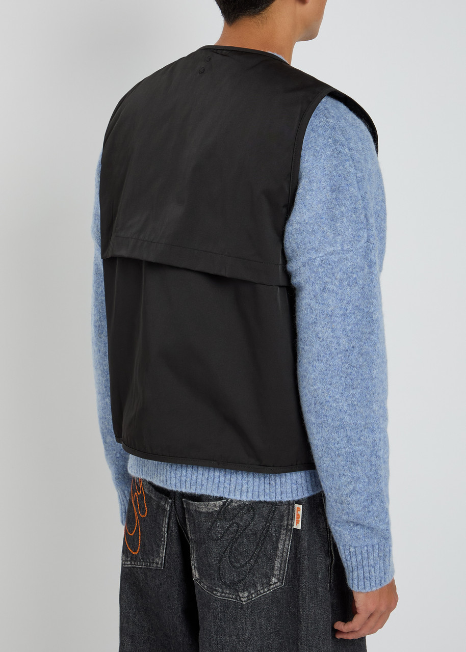  About Blank Reversible Quilted Shell Gilet - Black - Xl 