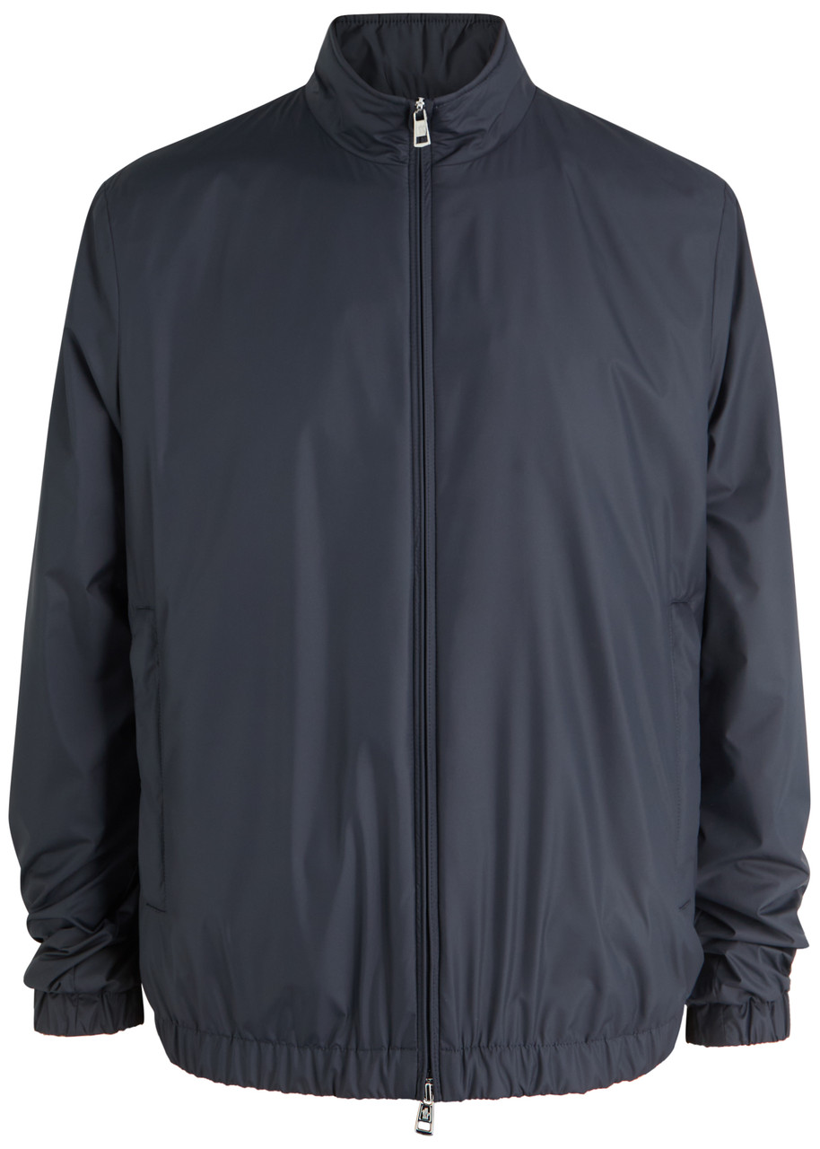 Moncler Meidassa Shell-satin Jacket - Navy