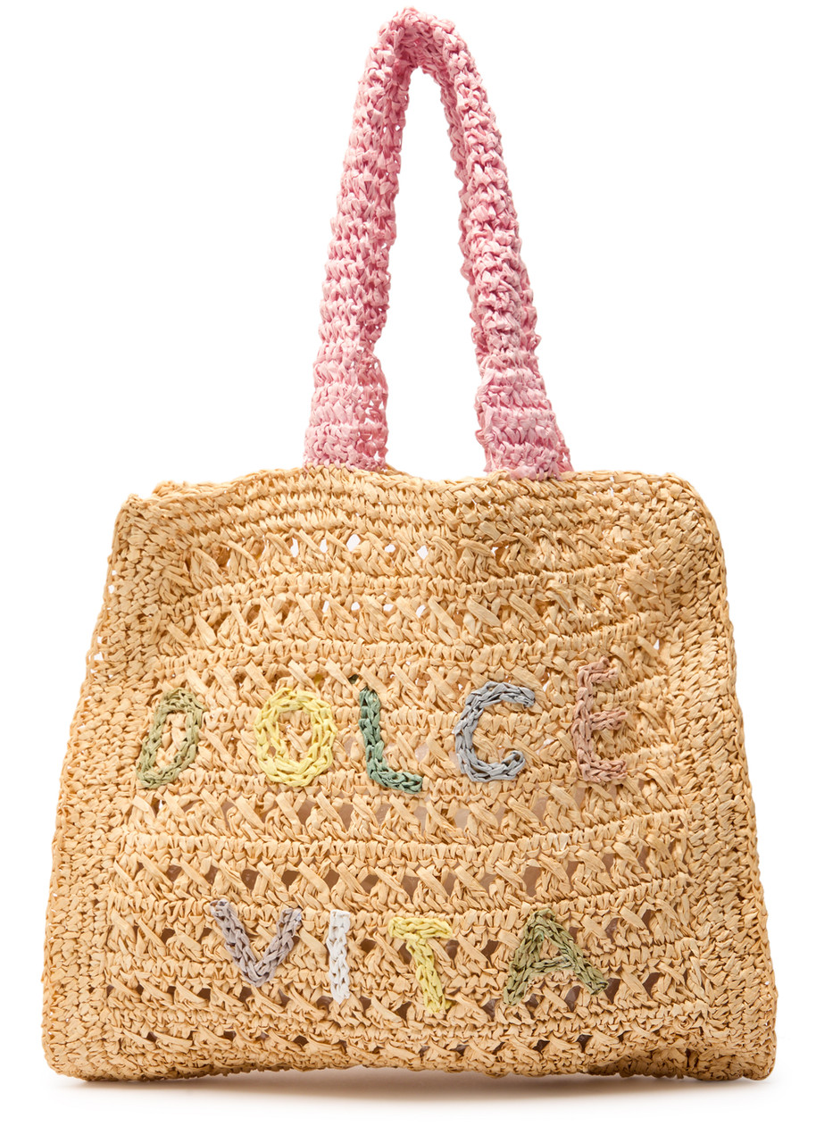 DE Siena Dolce Vita Raffia Tote - Natural - One Size