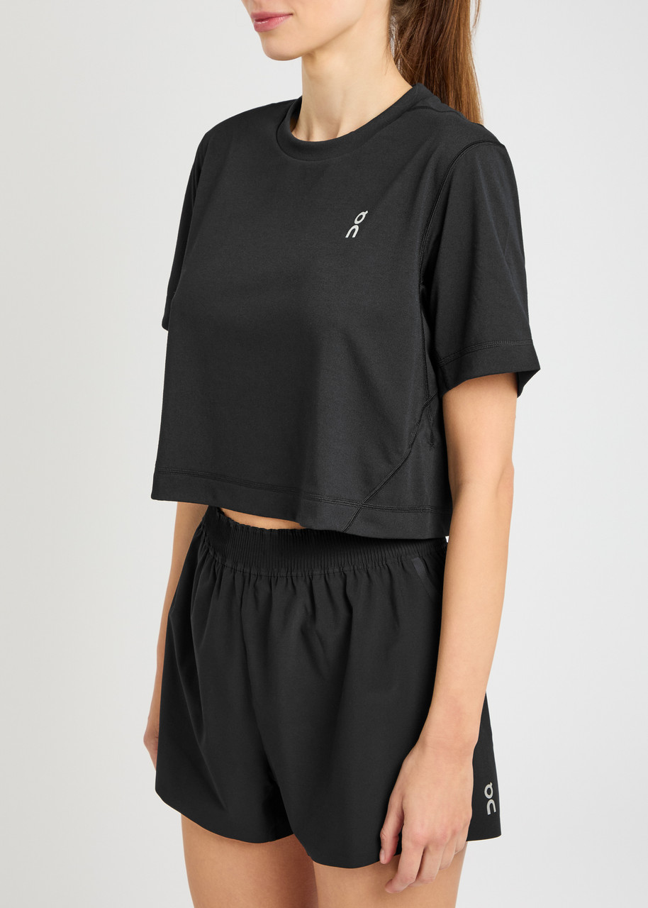 On Train-t Logo Cropped Jersey T-shirt