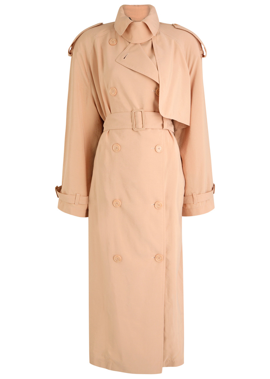 Stella Mccartney Washed Silk Trench Coat