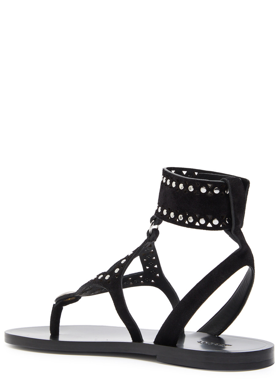 Isabel Marant Étoile Edil Studded Brushed Suede Sandals