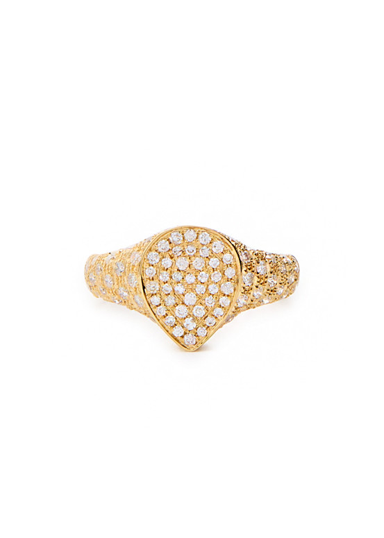 Yvonne Léon Yvonne Leon Chevalière Mini Poire 9kt Gold Ring