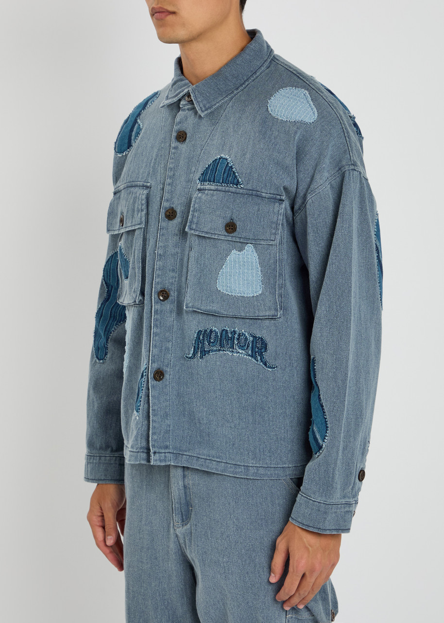  Honor The Gift Motorhead Cover Denim Jacket - Navy - L 