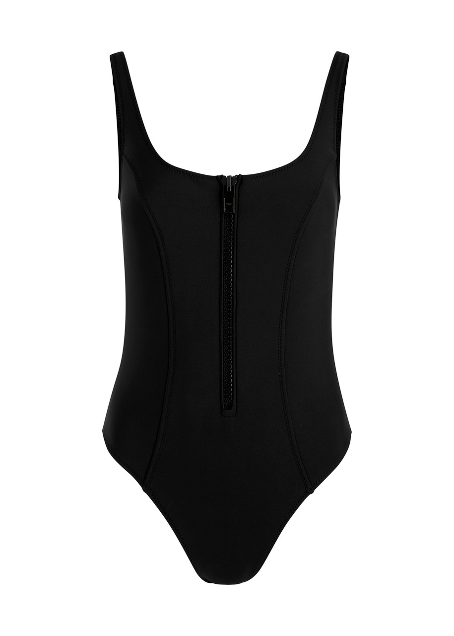 Lisa Marie Fernandez Jasmine Maillot Neoprene Swimsuit In Black