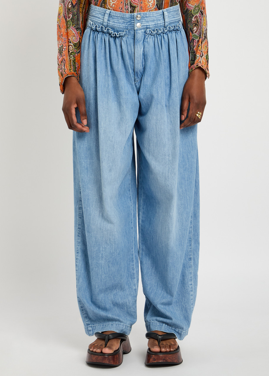 Isabel Marant Inaya Barrel-leg Denim Trousers