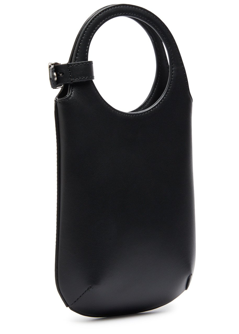 Courrèges Curved Patent Leather Shoulder Bag