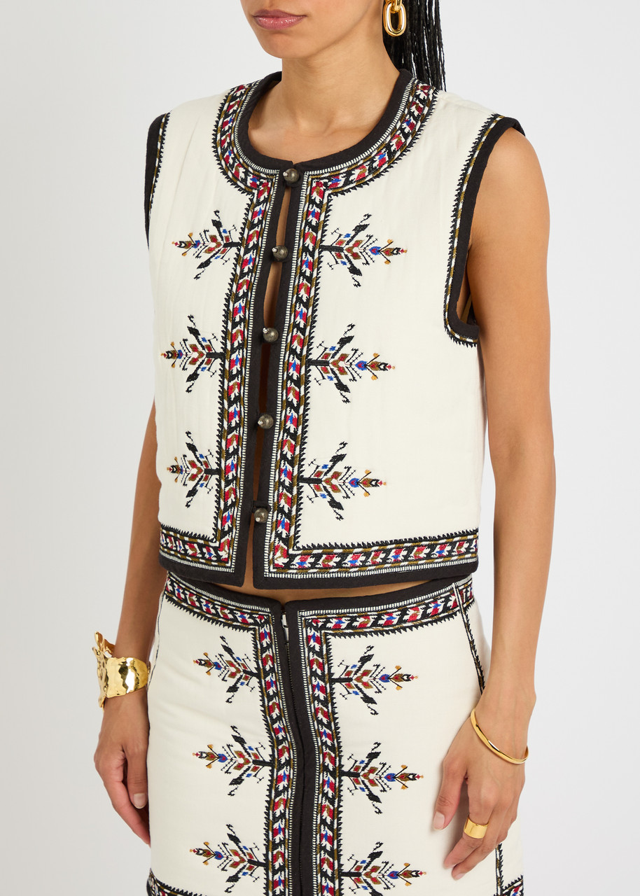 Isabel Marant Étoile Isabel Marant Etoile Zeana Embroidered Vest