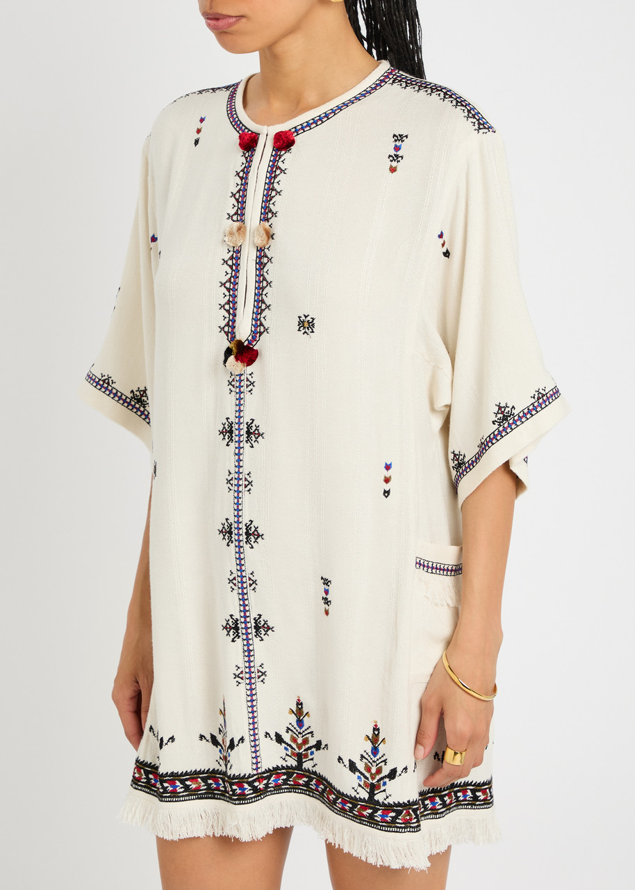 ISABEL MARANT ÉTOILE ISABEL MARANT ÉTOILE KRESSY EMBROIDERED WOVEN MINI DRESS