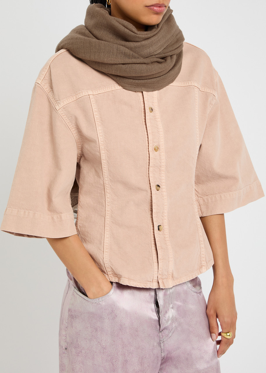  Denis Colomb Ring Cashmere Scarf - Beige - One Size 