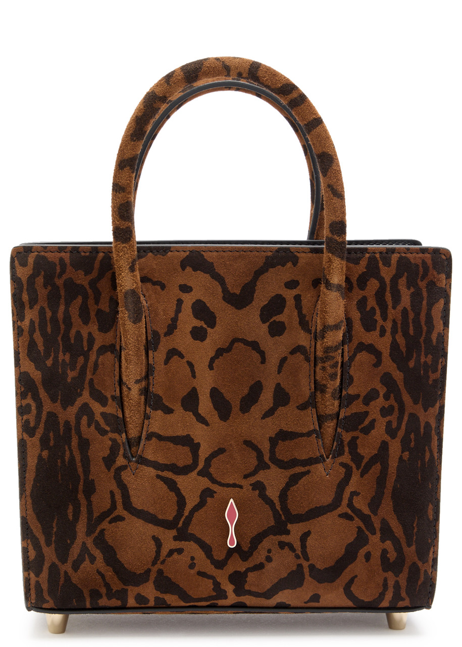 Christian Louboutin Paloma Mini Suede top Handle bag - Leopard - One Size