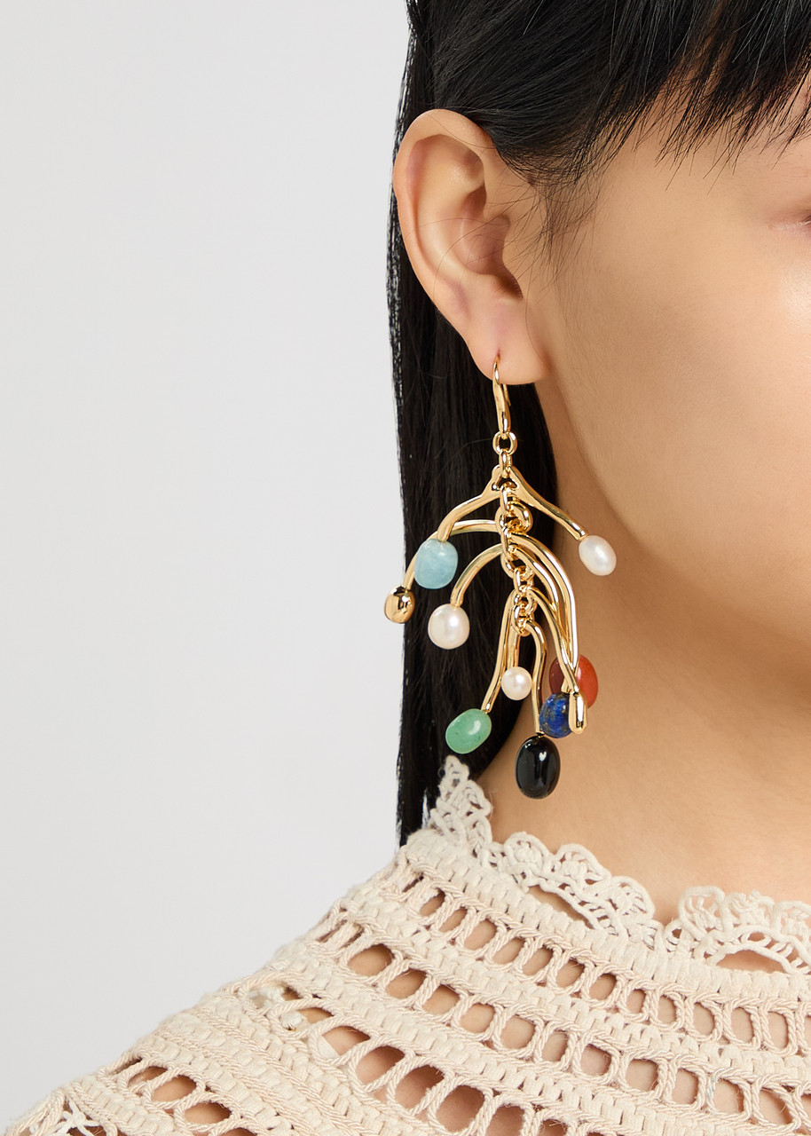 Zimmermann Mellow Chandelier 12kt Gold-plated Drop Earrings