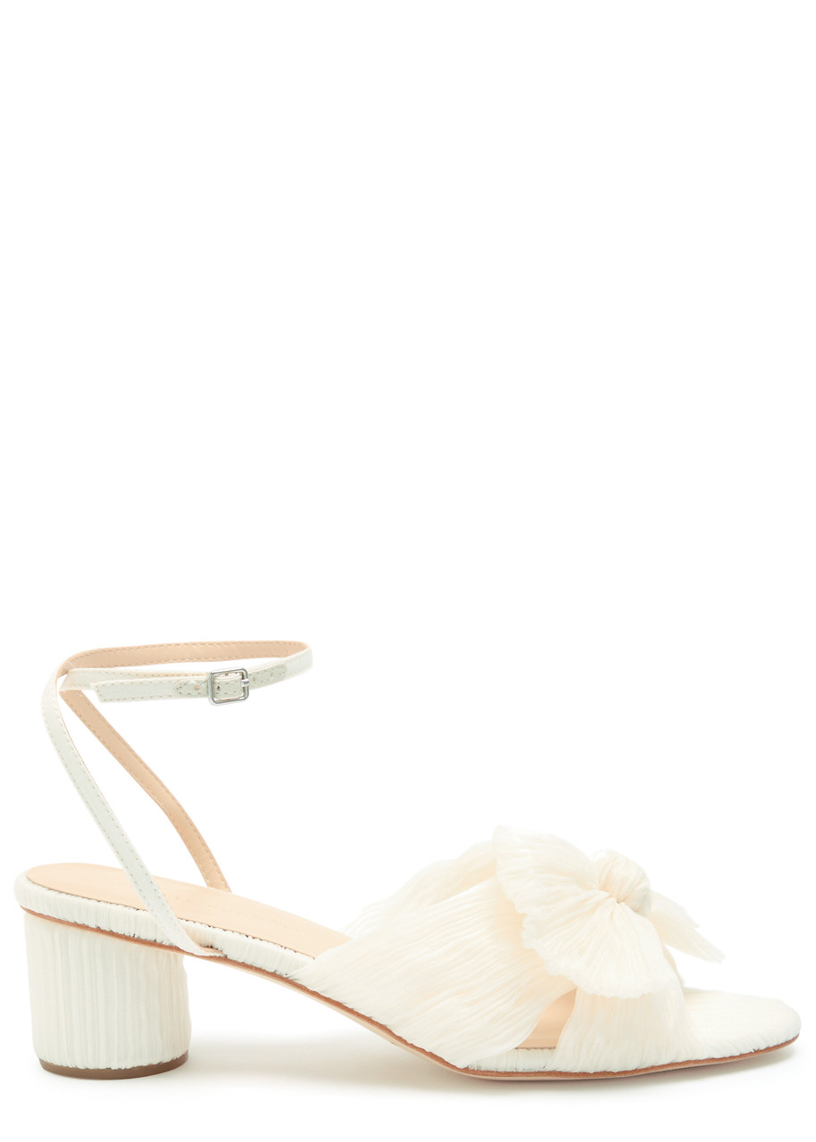 Loeffler Randall Dahlia Tulle Sandals - Ivory - 38 (US8/ UK5.5)