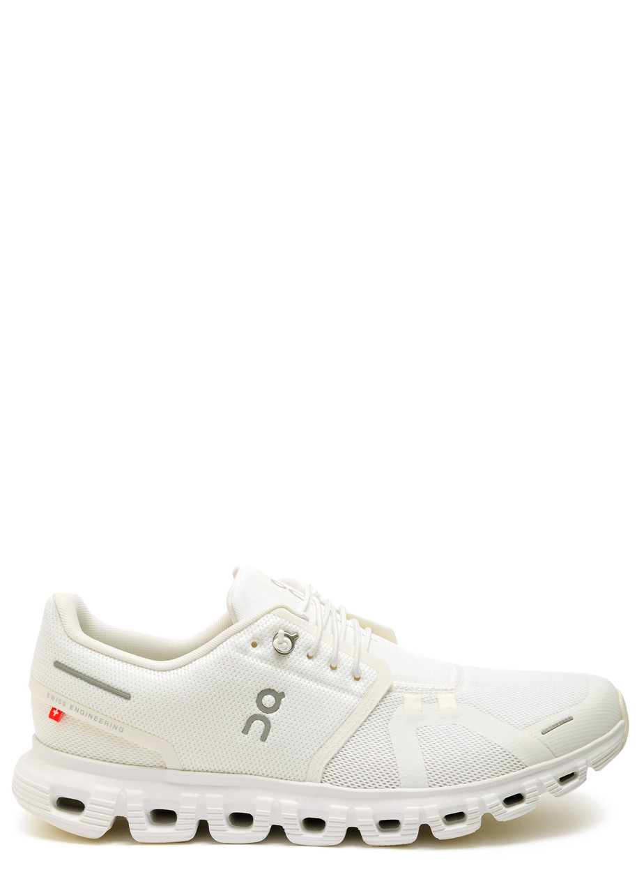 ON Cloud 6 Panelled Mesh Sneakers - White - 7.5 (IT38.5 / UK5.5)