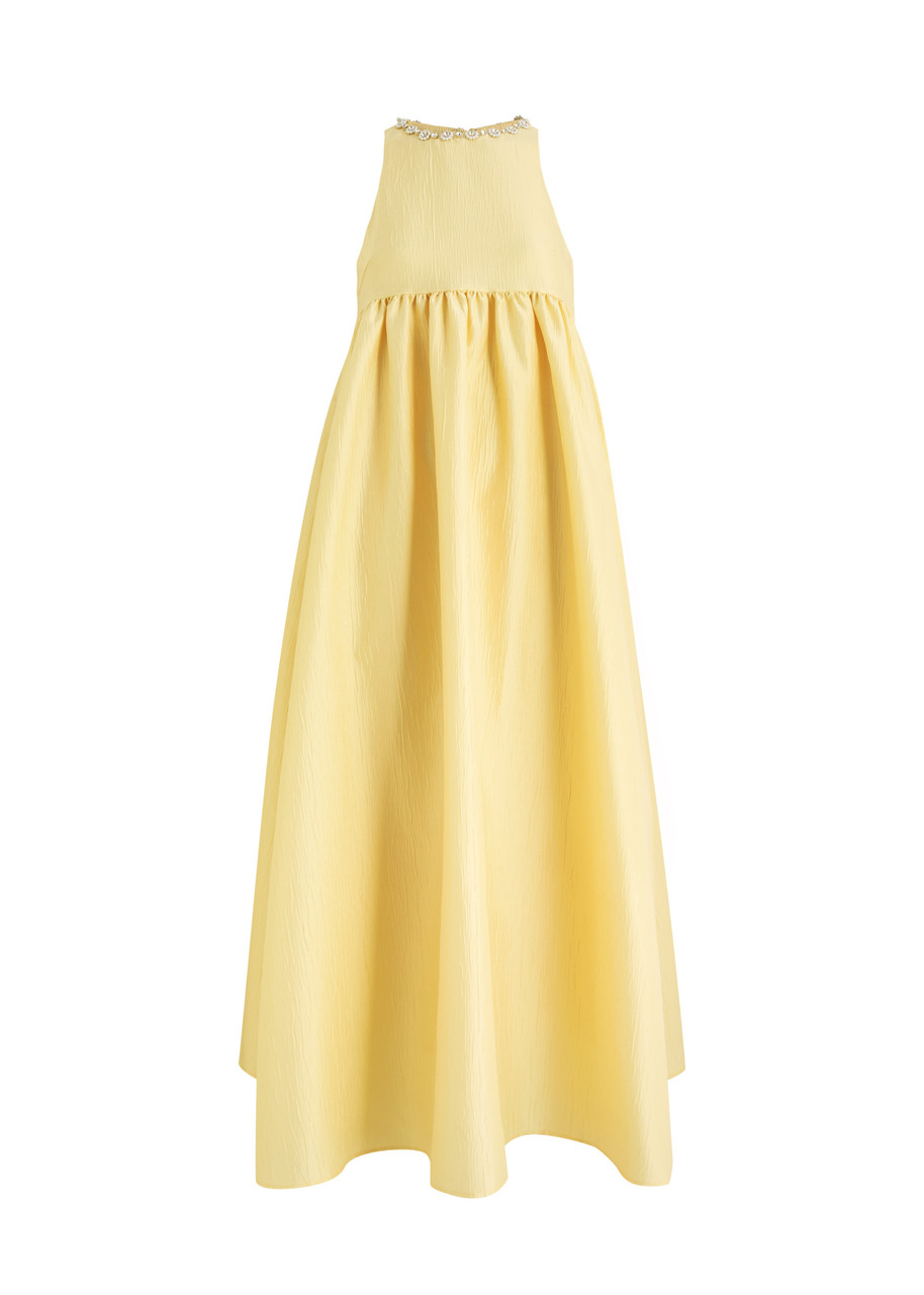 Sister Jane Darya Jewel Neck Sleeveless Midi Dress