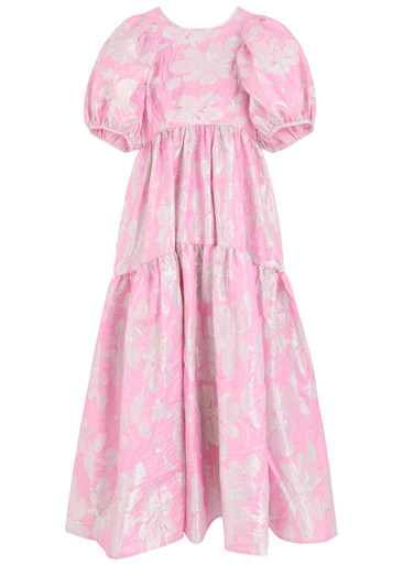jacquard piping dress【sax】 – BUNNY APARTMENT