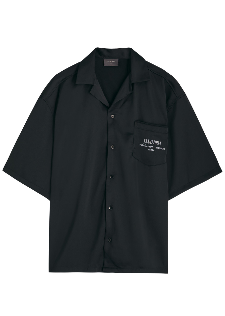 Club 1984 Atelier Dept Logo-print Satin Shirt