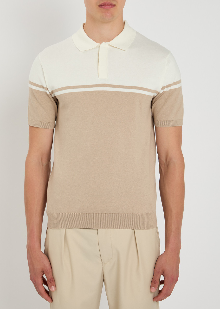 Raith Vicolo Cotton-blend Polo Shirt - Beige - M 