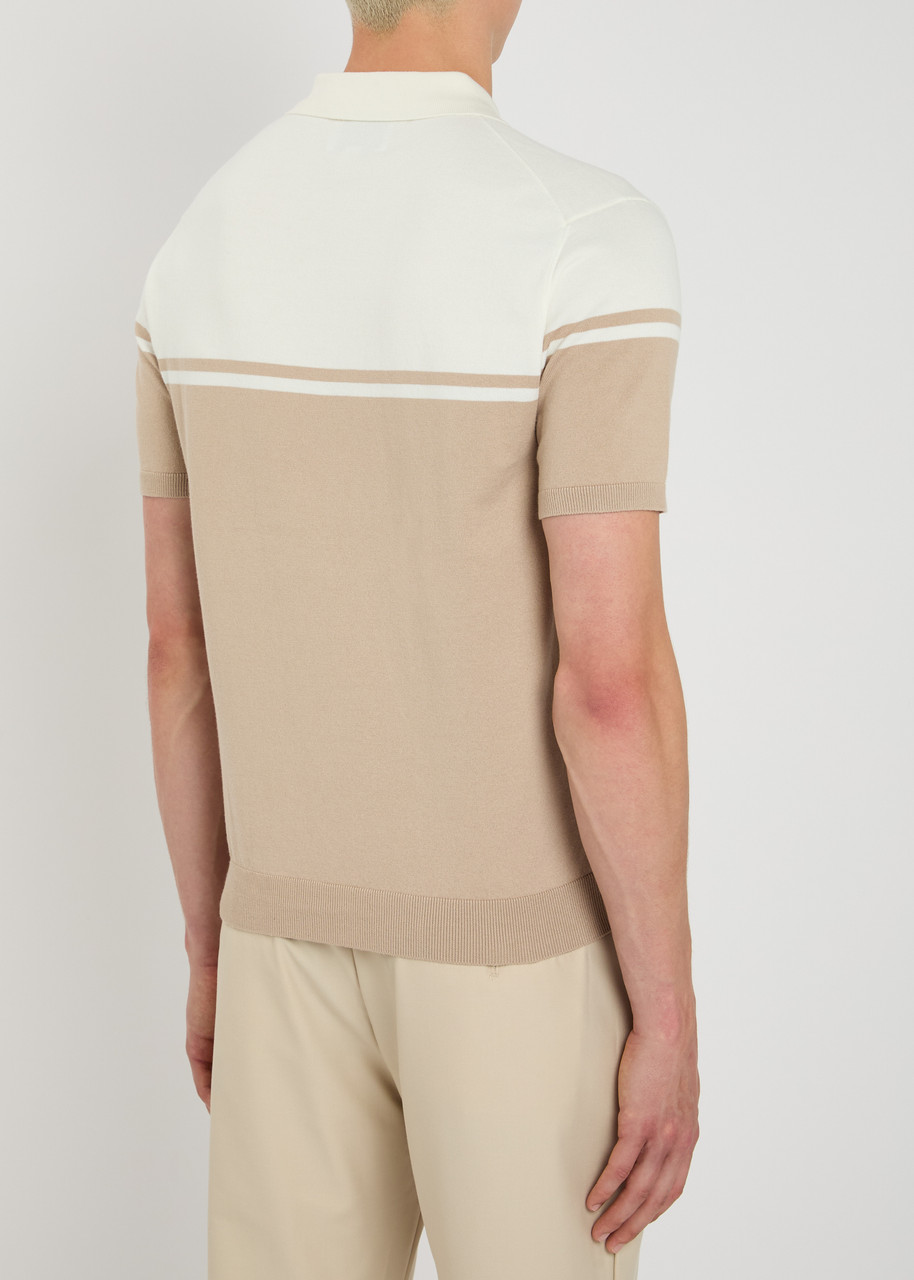  Raith Vicolo Cotton-blend Polo Shirt - Beige - M 