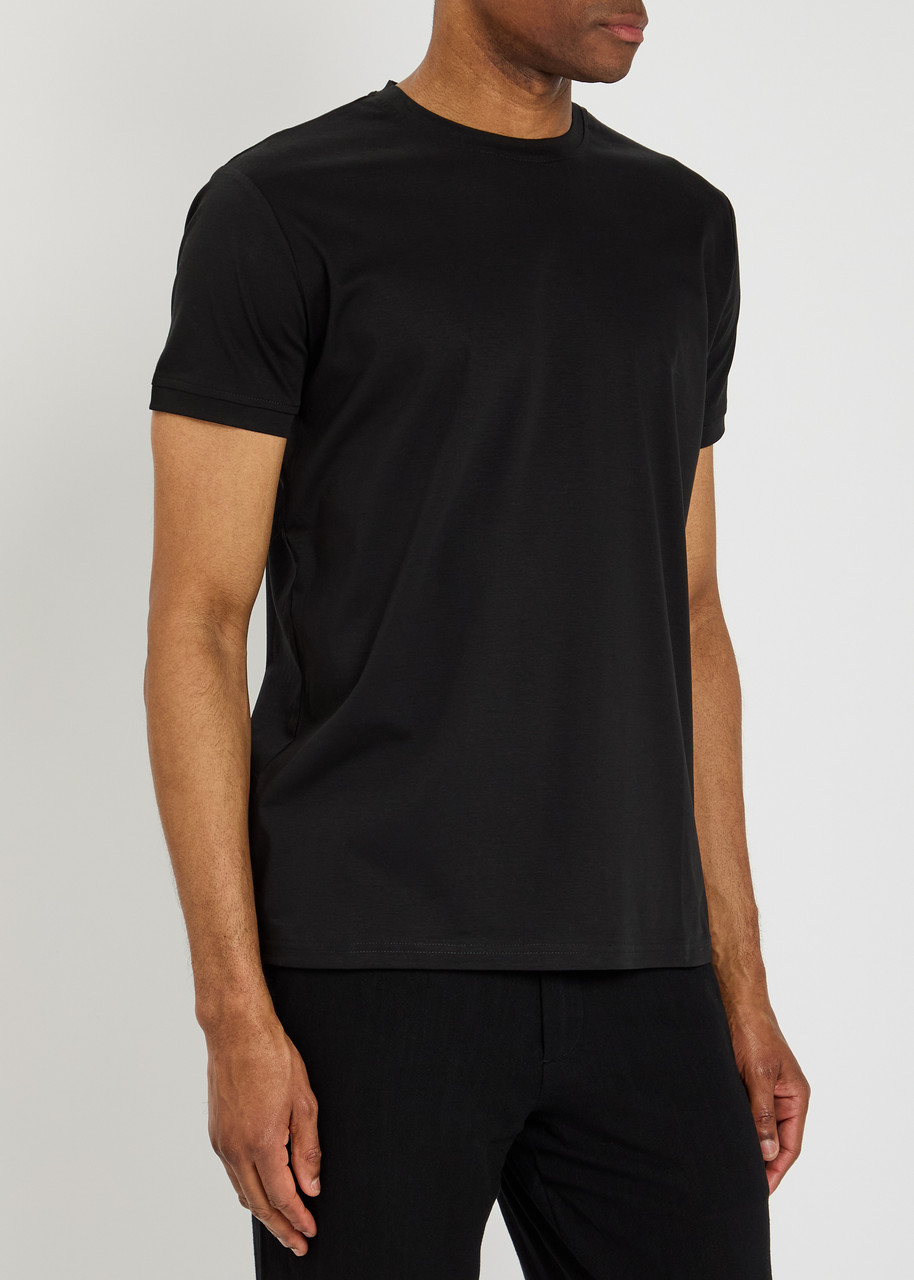  Raith Luxe Mercerized Cotton T-shirt - Black - Xl 