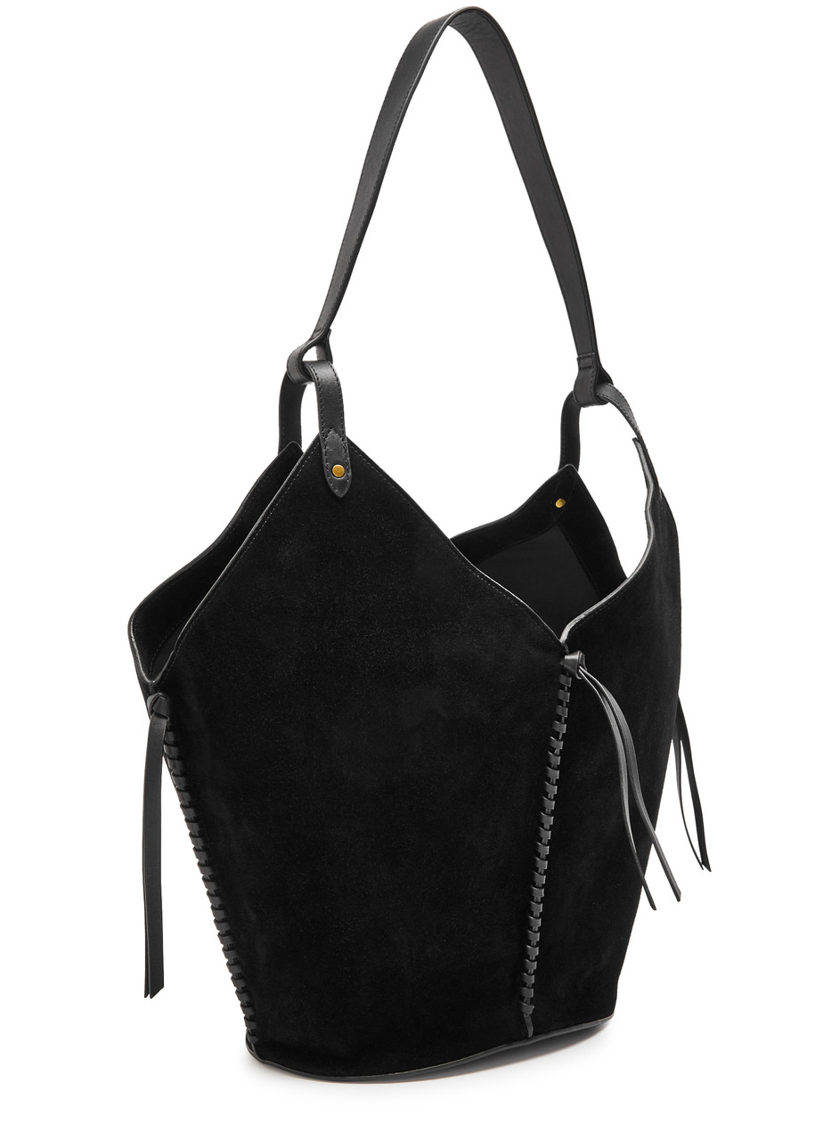 Isabel Marant Tampa Woven Suede Tote Bag