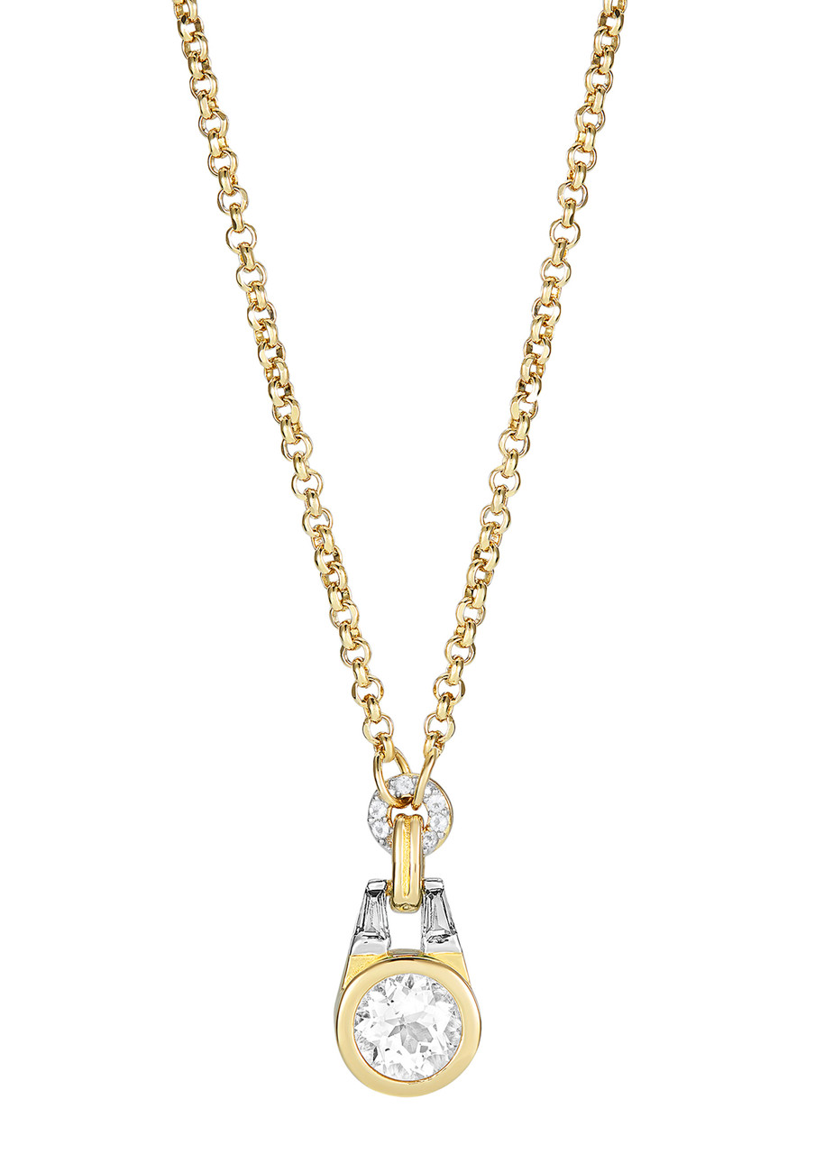 Laura Vann Olive 18kt Gold Vermeil Necklace - One Size