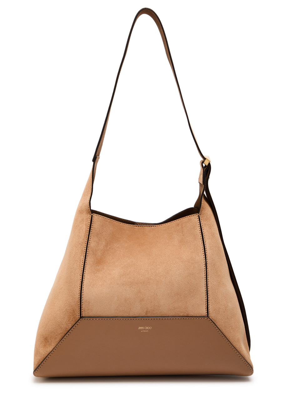 Jimmy Choo Medium Leather Diamond Hobo Shoulder Bag