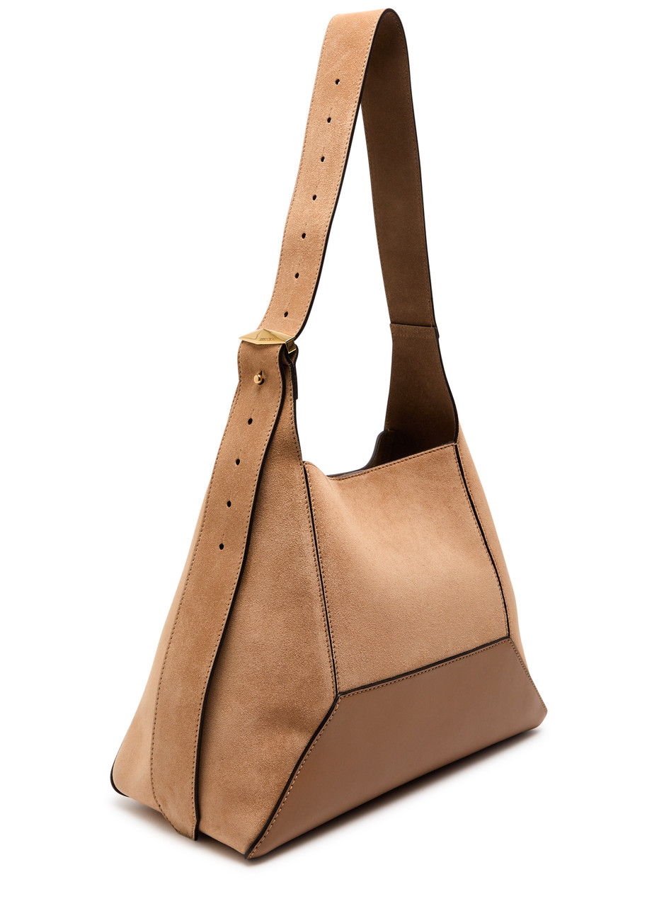 Jimmy Choo Medium Leather Diamond Hobo Shoulder Bag