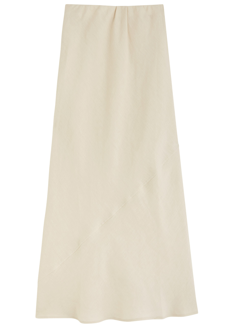 Casa Raki Camelia Linen Maxi Skirt - Ivory