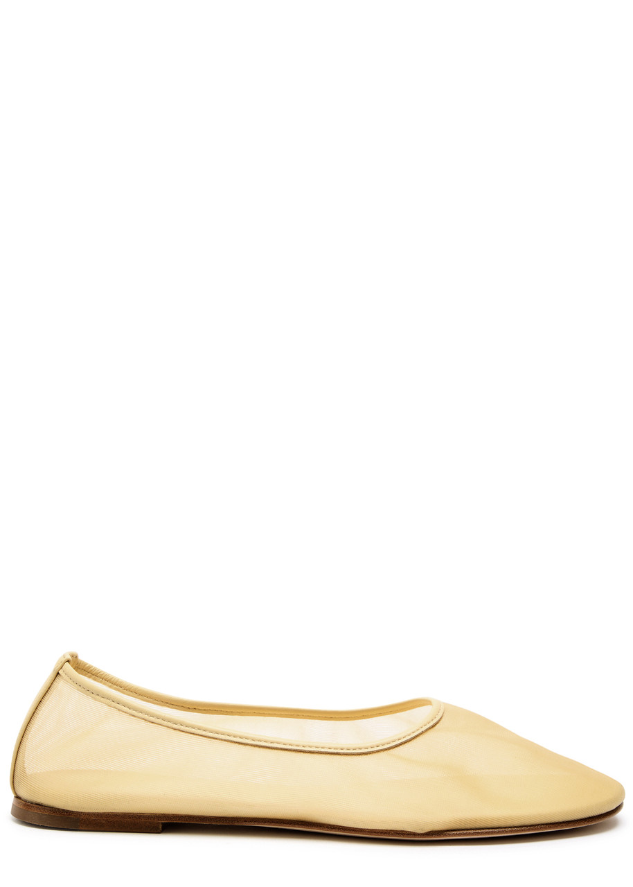 Dear Frances Balla Mesh Ballet Flats - Beige - 36 (IT36 / UK3)