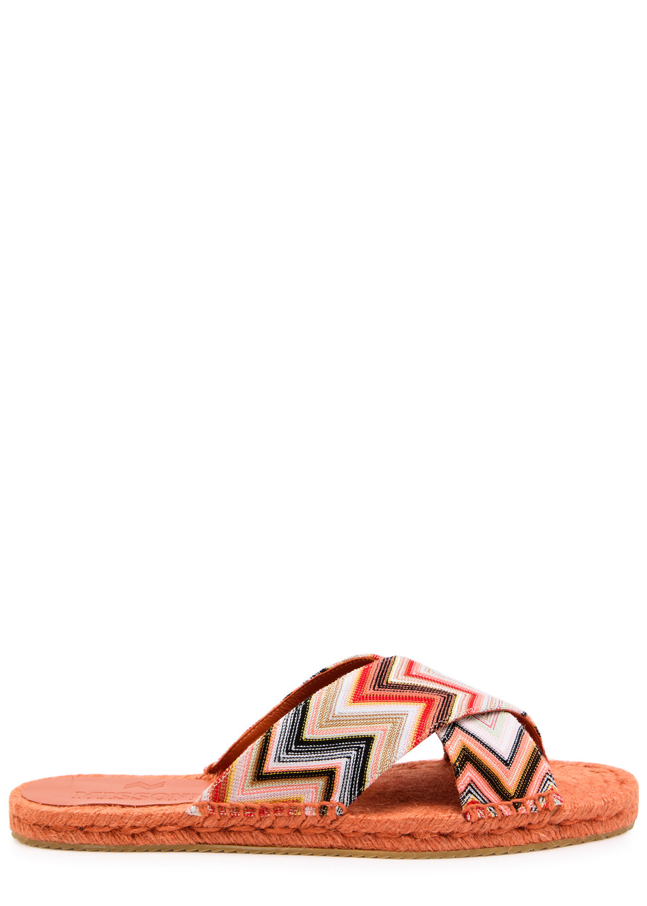 Missoni Woman Espadrilles Salmon Pink Size 6 Textile Fibers In Orange