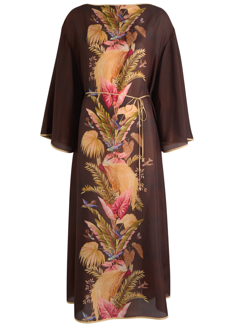 Zimmermann Ascension Tunic Printed Silk Midi Dress