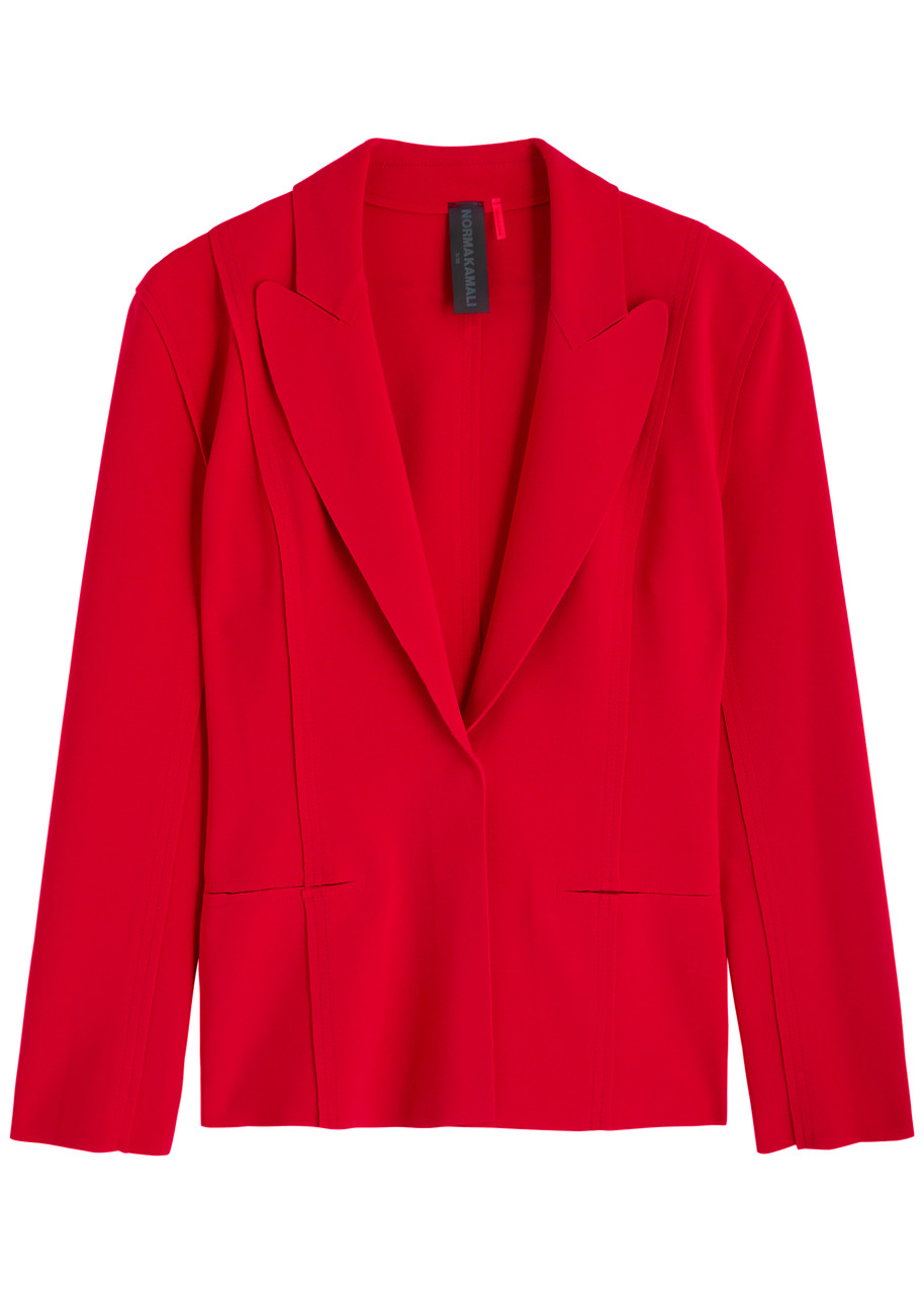 Norma Kamali Stretch-jersey Blazer - Red - M (UK12 / M)