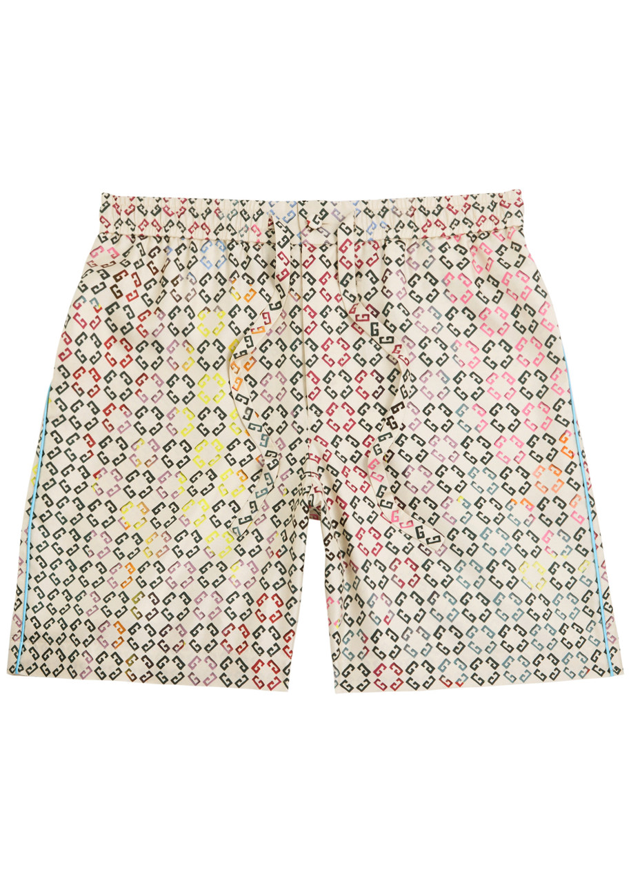 Givenchy Logo-intarsia Silk Pyjama Shorts