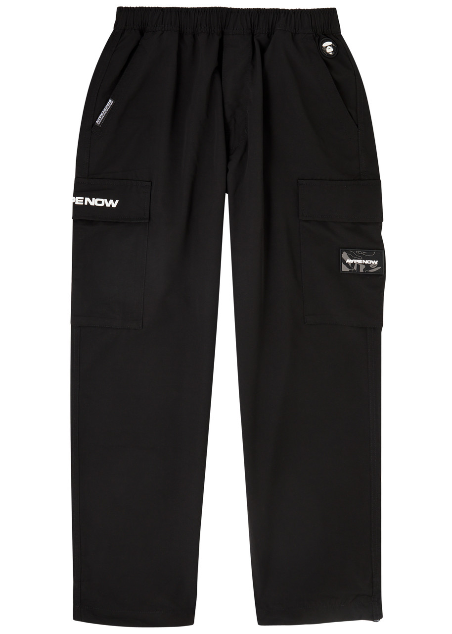 Aape Straight-leg Shell Cargo Trousers - Black - XL