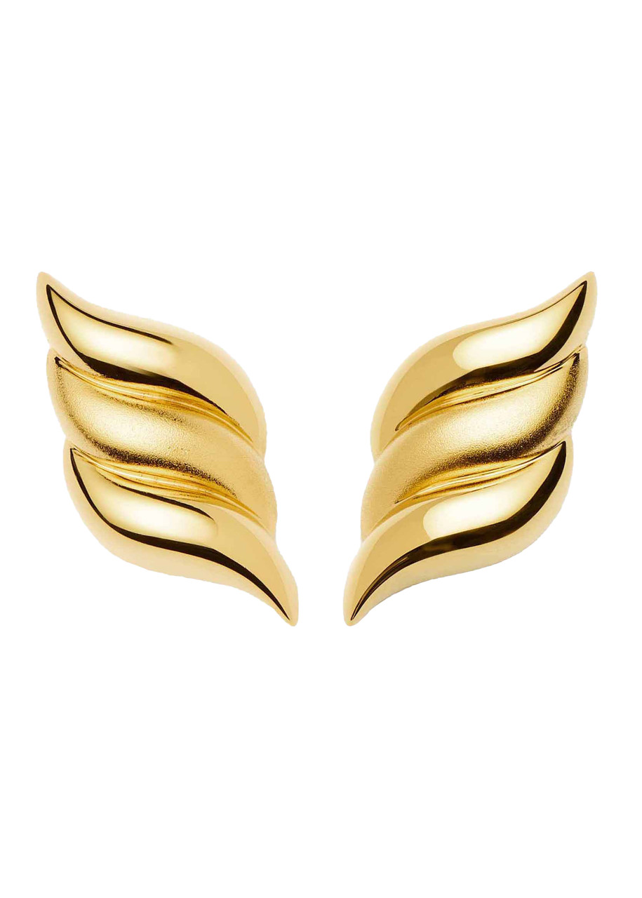 Missoma X Savi 18ct Gold-plated Signature Oversized Stud Earring