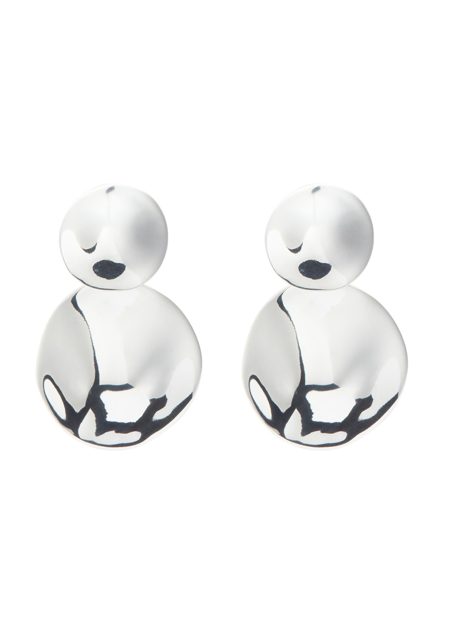 Agmes Short Stella Sterling Silver Drop Earrings