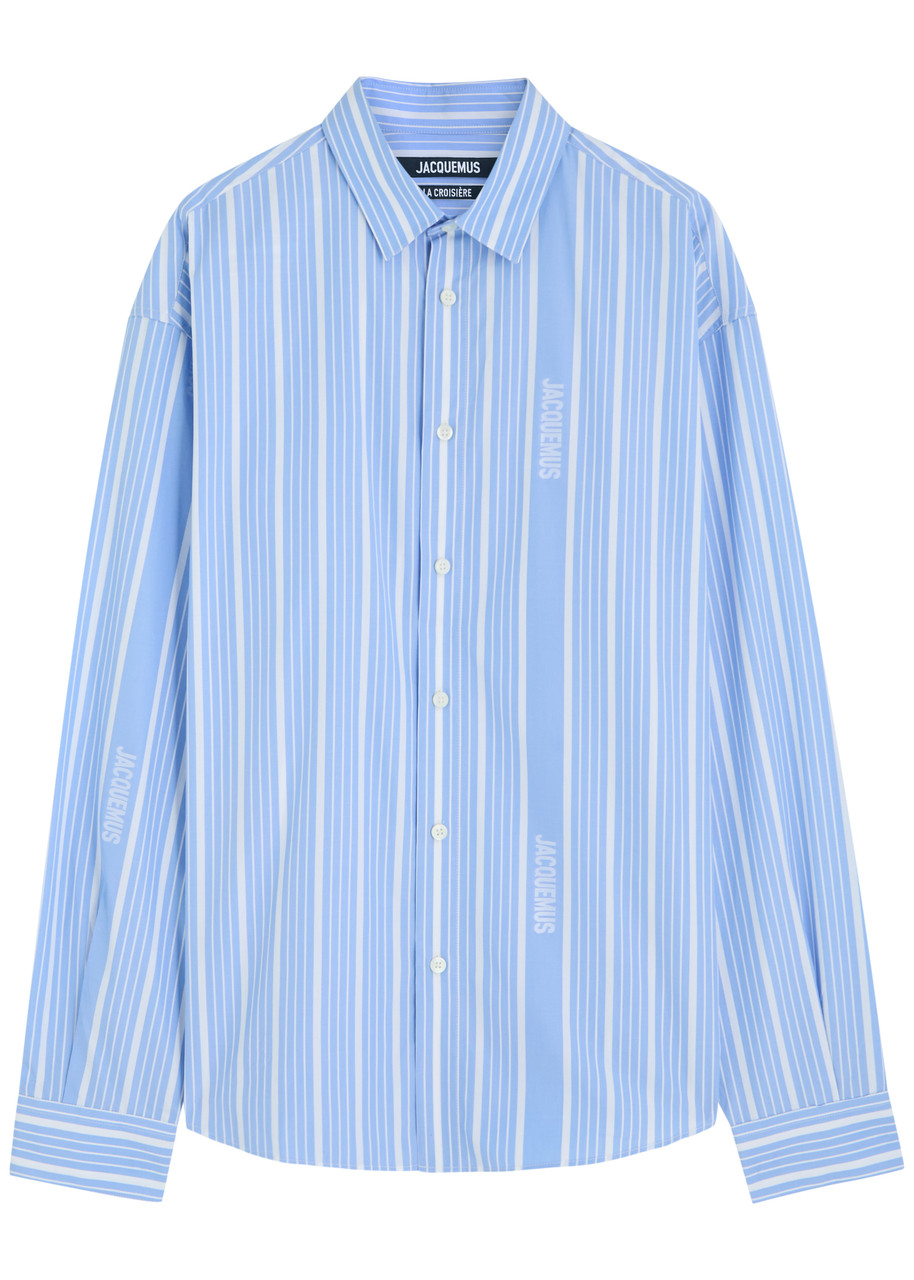 Jacquemus La Chemise Simon Logo Striped Shirt