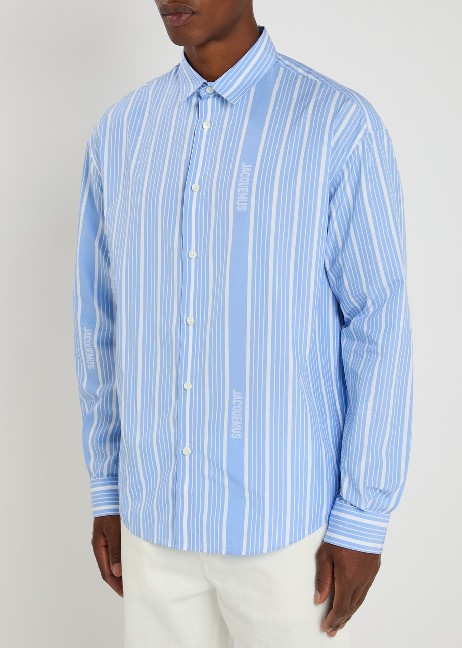 Jacquemus La Chemise Simon Logo Striped Shirt