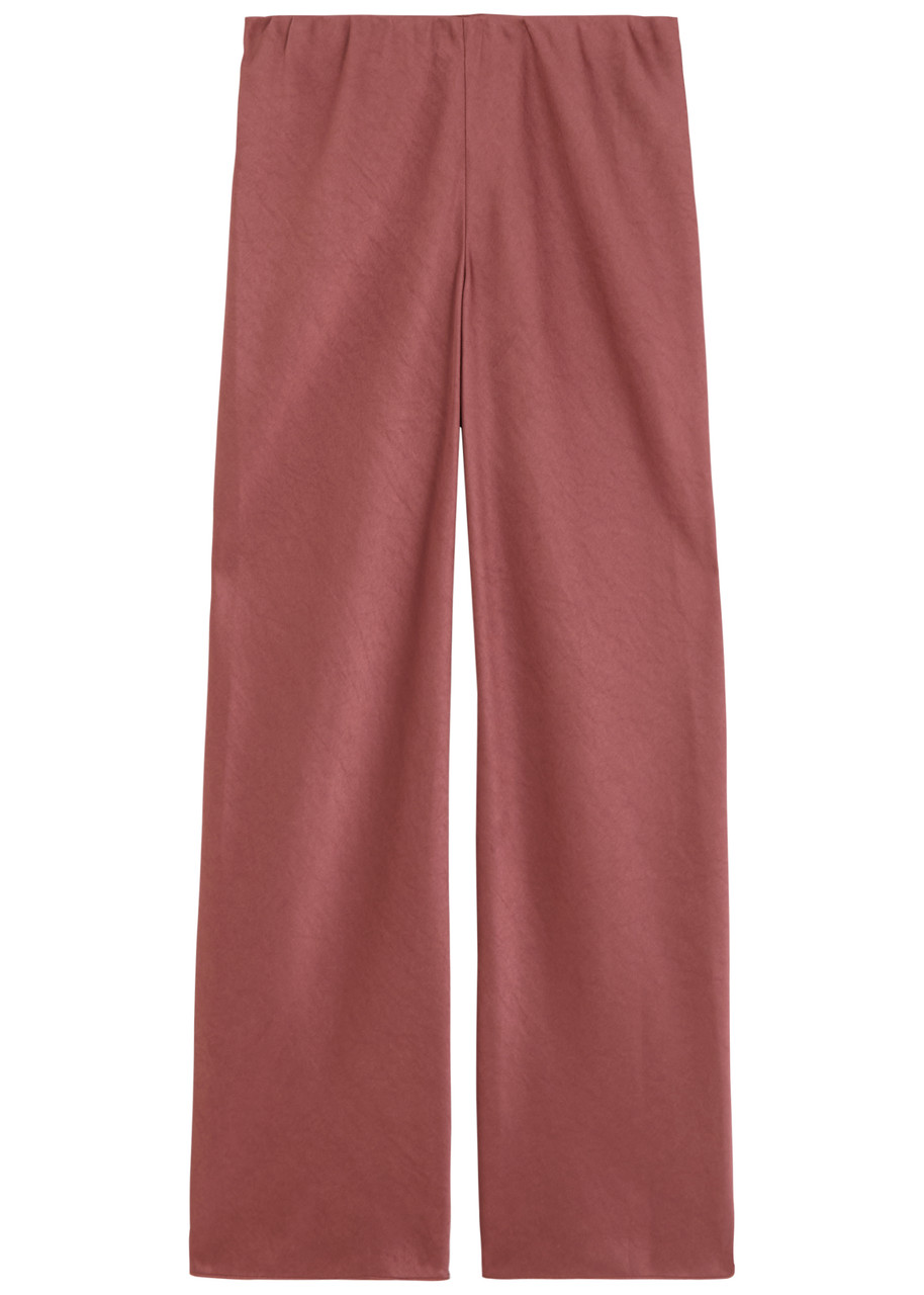 Vince Wide-leg Satin Trousers