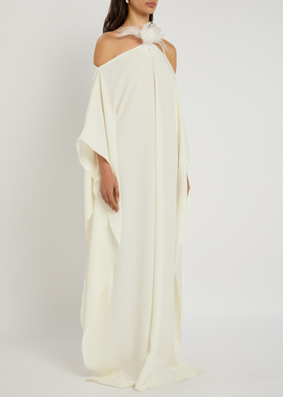 Taller Marmo Sza Sza Kaftan Garden Crepe Maxi Kaftan Dress
