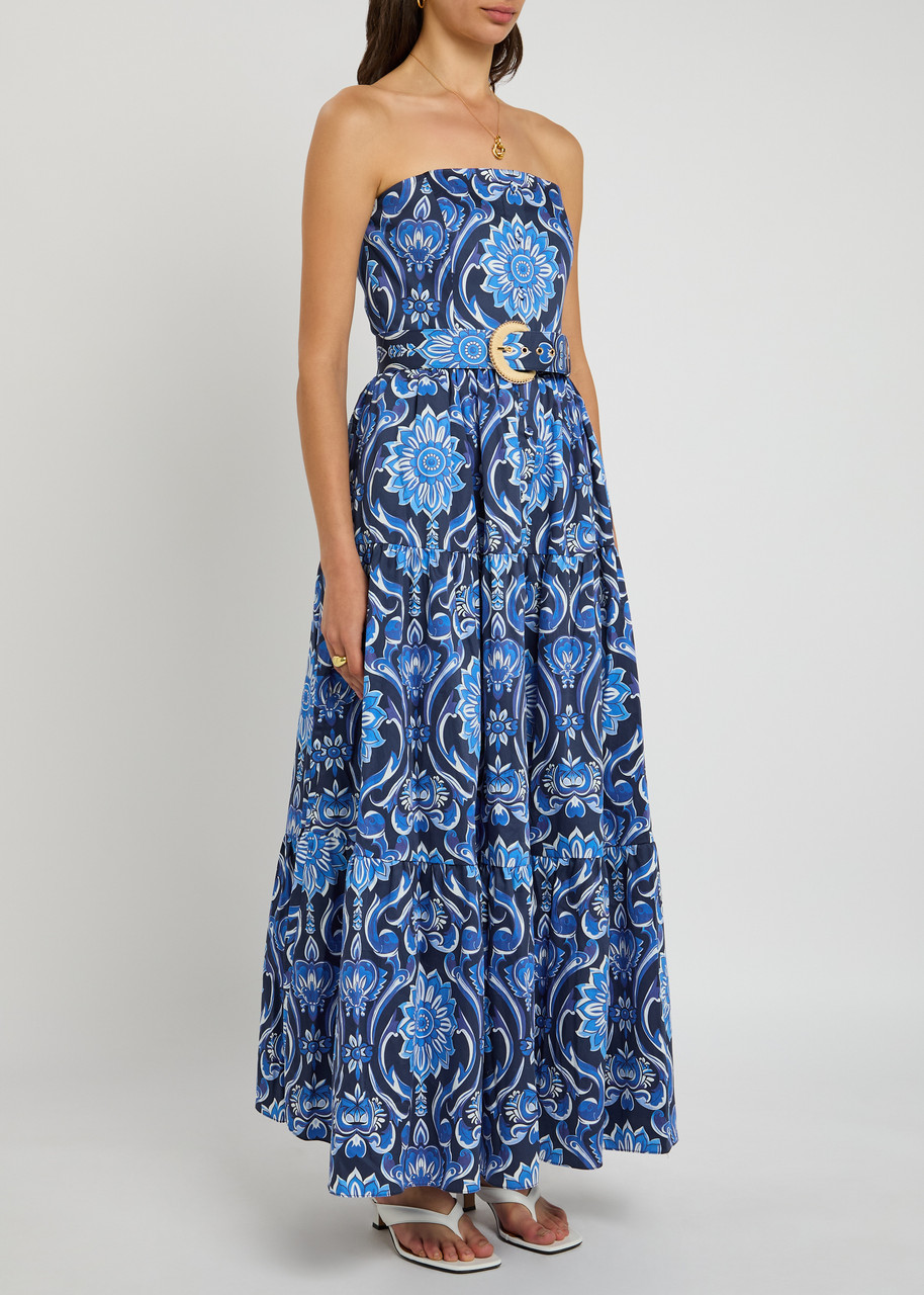 Borgo De Nor Juo Juo Printed Cotton Maxi Dress