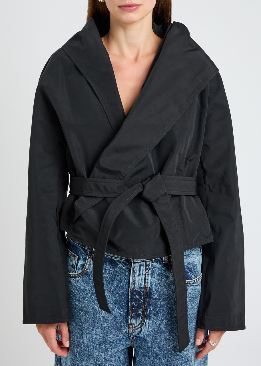  Alaïa Hooded Shell Jacket - Black - 36 (uk8 / S) 
