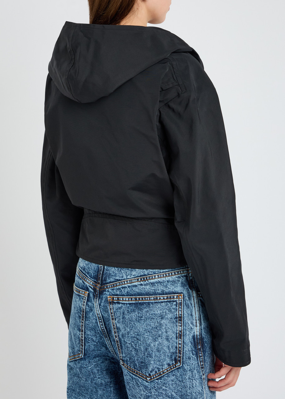  Alaïa Hooded Shell Jacket - Black - 36 (uk8 / S) 