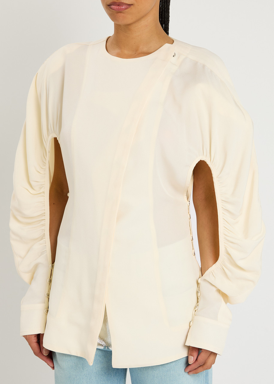 Rabanne Asymmetric Woven Top