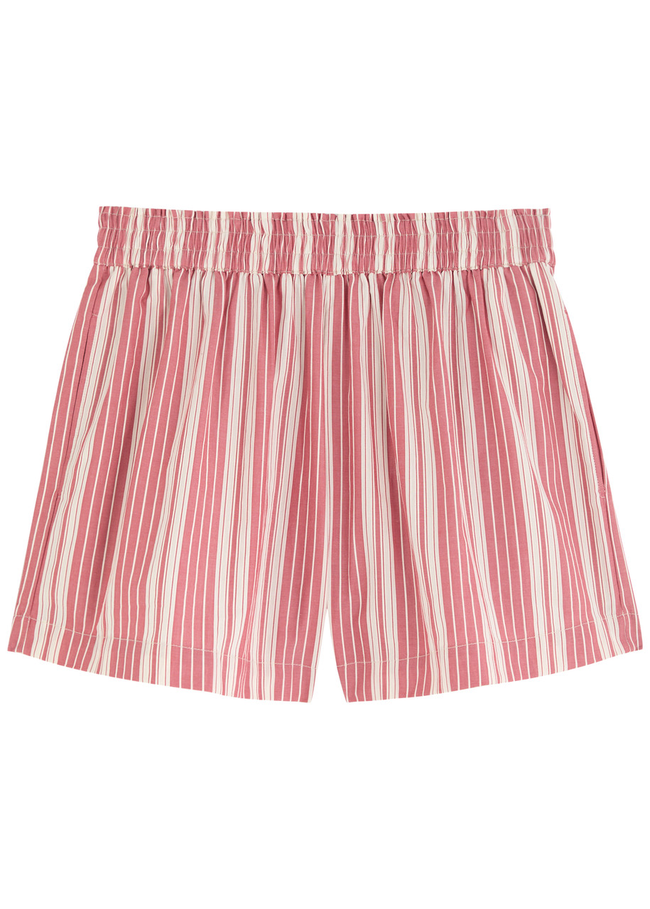 Faithfull The Brand Elva Stripe Cotton Shorts