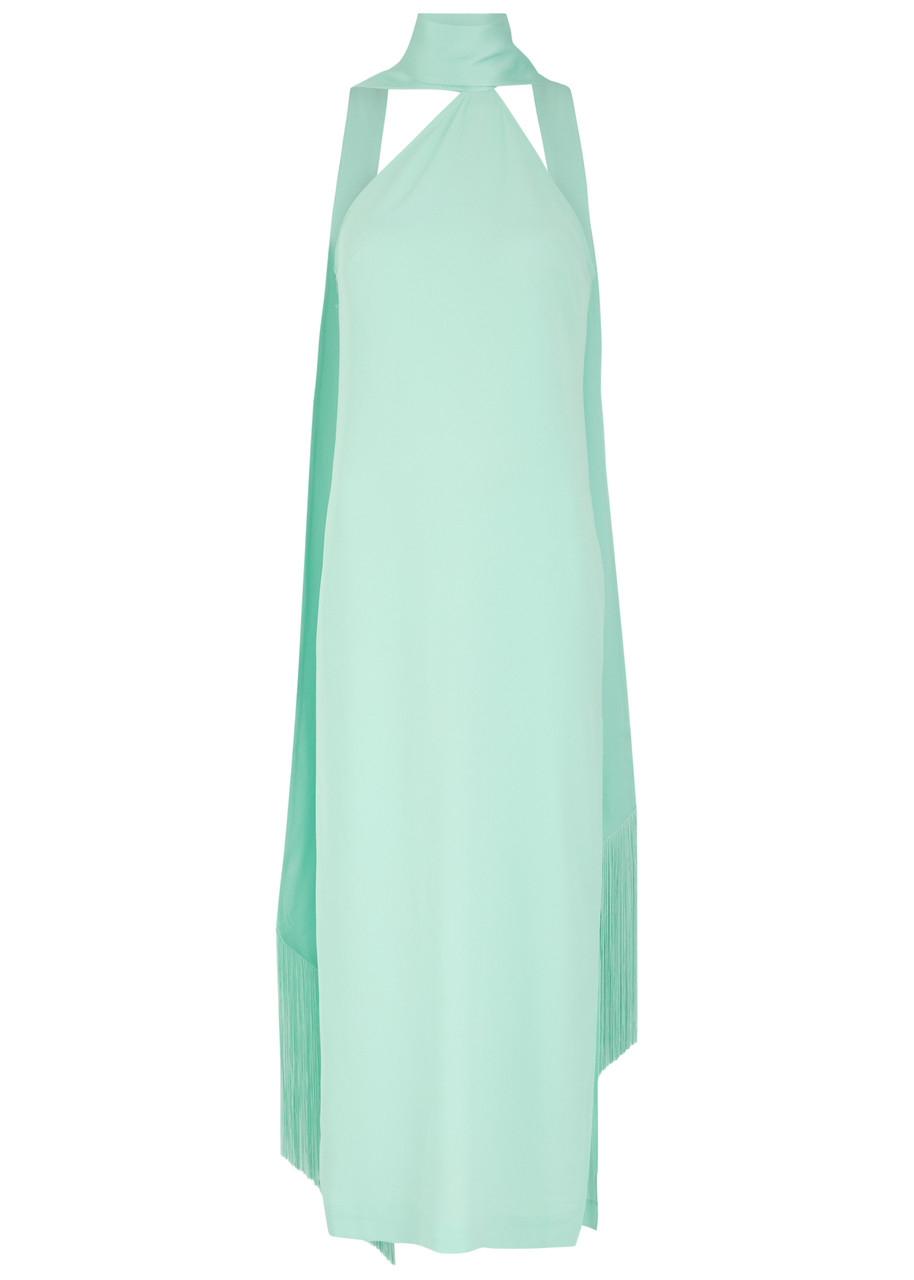 Taller Marmo Kempner Crepe Maxi Dress - Aqua - IT46 (UK14 / L)